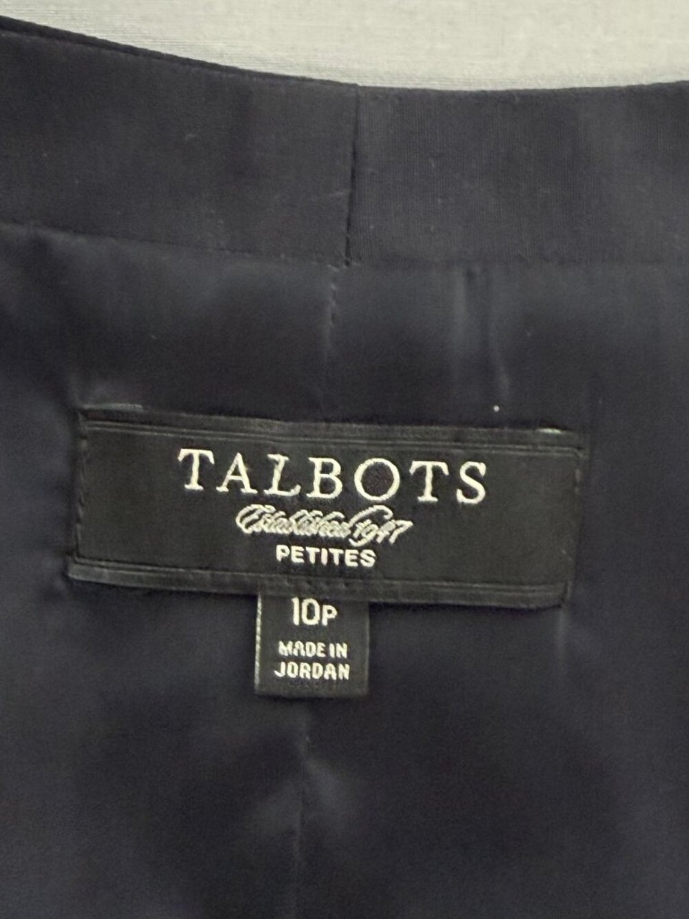 Talbots Wool Blend Suit Vest Womens 10P Black Lined Tailored Office Siren Chic - Picture 3 of 7
